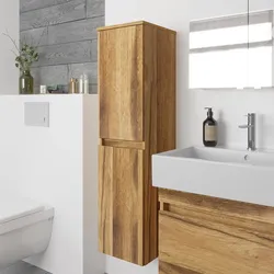 Megabad Lodge Seitenschrank 120 cm mit 2 Türen, Anschlag links HMSS30120001KEIL, Badmöbel,