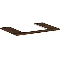 hansgrohe Xelu Q Konsole 54094630 780 x 550 mm, Ausschnitt 500 x 480 mm, Nussbaum dunkel