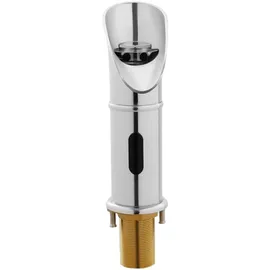 ELLE Sensor Wasserfall Wasserhahn berührungslose Armatur Silber für Bad Küche,