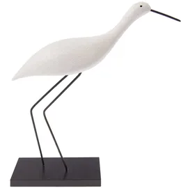 Rico Design Deko Aufsteller Strandläufer, Weiß, Polyresin, 23 x 5,5 x 25