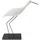 Rico Design Deko Aufsteller Strandläufer, Weiß, Polyresin, 23 x 5,5 x 25