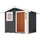 Weka Gartenhaus 123 2,41 x 2,05 m anthrazit