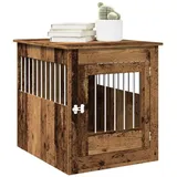 vidaXL Hundekäfig im Möbelstil Altholz-Optik 64,5x80x71 cm