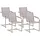 Beliani Cosoleto Gartenstuhl 56 x 85 x 55 cm beige 4 St.