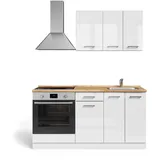 Vicco Küchenzeile R-Line 160 cm Weiß