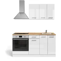 Vicco Küchenzeile R-Line 160 cm Weiß