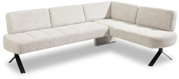 CASEDO Eckbank Bregenz Stoff Beige Creme