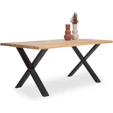 Esstisch LIVIN MODENA (LBH 180x100x75 cm) - braun - LBH 180x100x75 cm