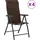 vidaXL Gartenstuhl 59,2 x 92,2 x 28,3 cm braun 4 St.