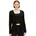 Damen Basic Sommer Cardigan Black XXL