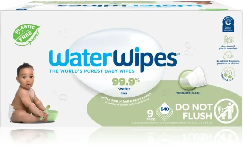 WaterWipes Baby Wipes Sopaberry 9 Pack sanfte Feuchttücher für Kleinkinder 9x60 St.