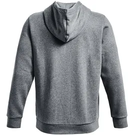 Under Armour Essential Fleece Kapuzenjacke Herren 012 pitch gray medium heather/white S