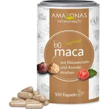 AMAZONAS Maca Bio Vegicaps mit Bio Acerola Pulver 60 g