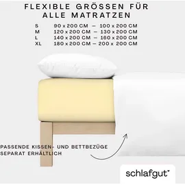 schlafgut Casual 120 x 200 - 130 x 200 cm yellow mid