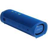 Creative Labs CREATIVE MUVO Go Tragbarer wasserdichter Bluetooth-5.3-Lautsprecher mit bis zu 18 Stunden Akkulaufzeit, wasserdicht gemäß IPX7 und mit starker Bassleistung, kabellose Stereoverbindung (Blau)