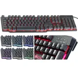 GeneralKeys Halbmechanische USB Gaming Tastatur DE (PX4195-944)