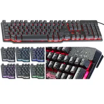 GeneralKeys Halbmechanische USB Gaming Tastatur DE (PX4195-944)