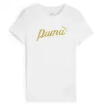 Puma Essentials Script T-Shirt 02 white/black rubber 128