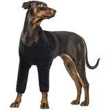 XXL Hundebody Nach Op, Ellenbogenbandage Medical Shirt Hund Wundschutzanzüge für Große Hunde Dog Recovery Suit(Schwarz, 2XL)