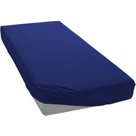bellana Spannbettlaken Baumwolle 140 x 200 - 160 x 200 cm blau