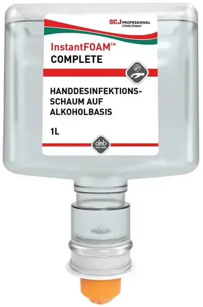 SC Johnson Deb InstantFOAM Complete Schaum-Handdesinfektionsmittel - 3x1 Liter