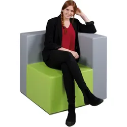 CUBE-Sessel Eckelement, Sitztiefe: 55x55 cm