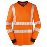 4-PROTECT® Warnschutz-langarmshirt Jacksonville Größe L Leuchtorange/grau 4protect