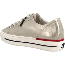 Paul Green Leder-Sneakers in Gold / 38,5