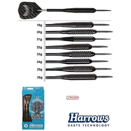 HARROWS Black Arrow Steeldarts schwarz schwarz 22 Gramm 22g