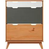 INTER-FURN Schuhschrank Scandik kleiner Schuhschrank mit 2 Klappen