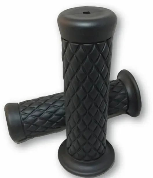Aangepaste Diamond Style Grips 1 inch zwart paar, zwart