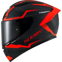 Suomy Track-1 Reaction, Integralhelm - Matt Schwarz/Rot - L