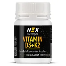 nex nutrition NEX D3 + K2 Tabletten 180 St.