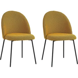 Tom Tailor HOME Polsterstuhl (Set) 2 Stk.mit abgerundeter Rückenlehne