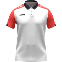 Jako Kinder Poloshirt Dynamic weiß/Coral/Marine, 140