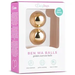 Easytoys - Liebeskugeln 128g aus Metall Gold 1 St