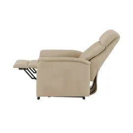 Nils Olsen Fernsehsessel Agda Mikrofaser 87 x 106 x 85 cm Creme elektrisch