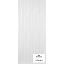 Alfer Design-Platte 1000 x 600 mm PVC (Kunststoff) gewellt, weiss glänzend
