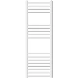 luxebath Badheizkörper 400x1200 mm Weiß Gebogen mit Seitenanschluss