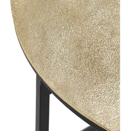 Mirrors and More Beistelltisch PADMA - 60 cm - Goldgelb Schwarz Metall