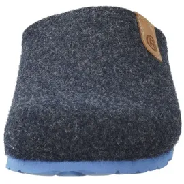 ROHDE Herren Pantoffeln Hausschuhe Softfilz Napoli-H 6900, Größe:45 EU, Farbe:Blau - 45