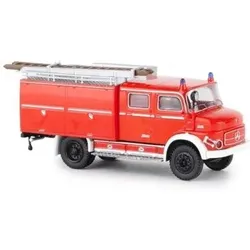 BREKINA 47166 H0 / 1:87 Mercedes LAF 1113 TLF 16 hellrot, weiss, 1972, mit Klappen