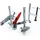 Bessey Greifarmzwinge Edelstahl 500 mm rot