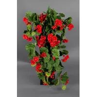 Seidenblumen Roß Geranienhänger 70cm rot ZF Kunstpflanzen künstliche Geranie