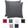 Komfortec Kissenbezug 2er Set - 100% Mikrofaser, Weich & Atmungsaktiv, mit Reißverschluss - Kopfkissenbezug - Waschbar & Pflegeleicht - Anthrazit - 80 x 80 cm