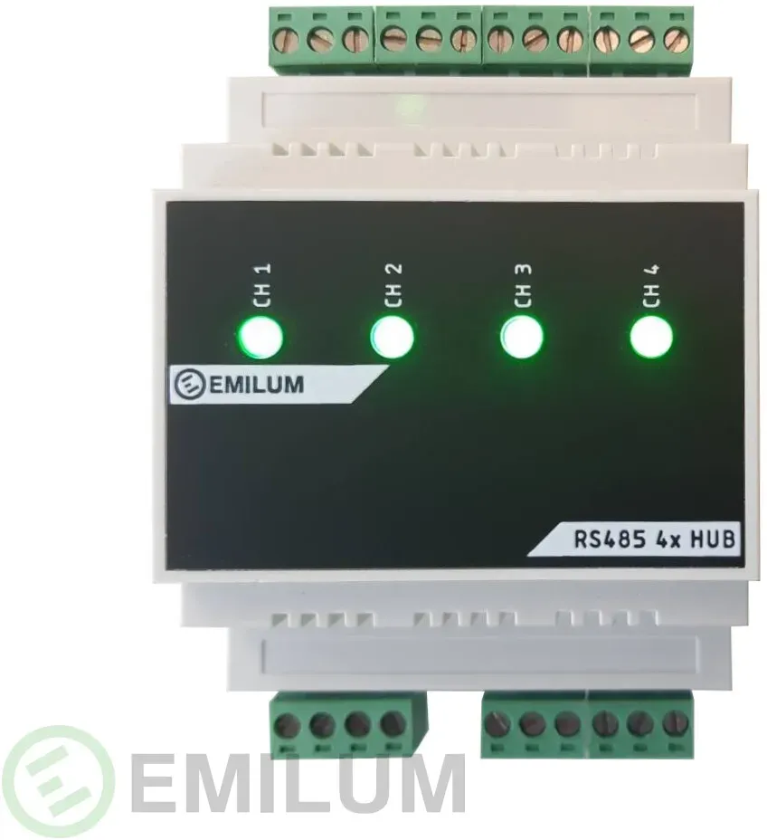 Emilum DMX/RDM, RS485, 4-Port Hub/Splitter