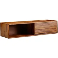 KADIMA DESIGN Lowboard Hängend Sheesham Massivholz 108x25x34 cm TV-Schrank