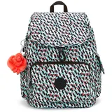 Kipling City Pack S Kleiner Rucksack, Abstract Print (Weiß) - Einheitsgröße