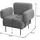 MCW Lounge-Sessel MCW-L83 Textil 88 x 78 x 76 cm Altrosa mit Fernbedienung