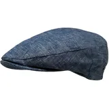 WEROR Herren Flatcap Schirmmütze Schiebermütze Cap Mütze WEROR-418.1 (55, Blau) - 55